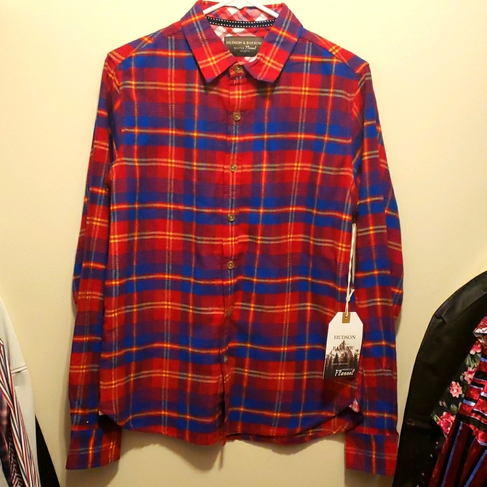 Nwt Hudson and Barrow flannel